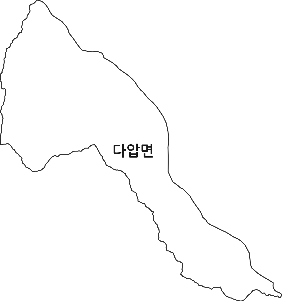 전라남도 광양시 다압면 법정동 행정구역 경계 지도