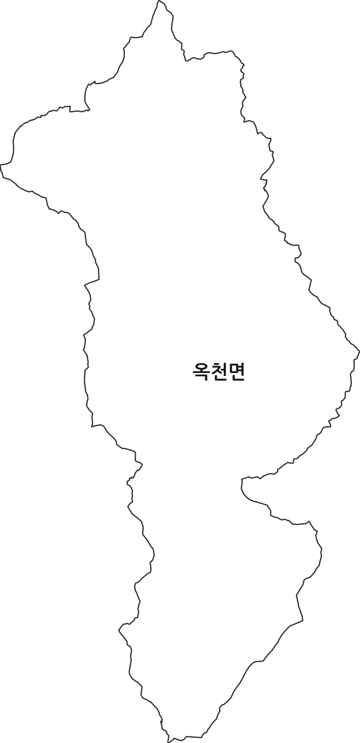 전라남도 해남군 옥천면 행정동 행정구역 경계 지도