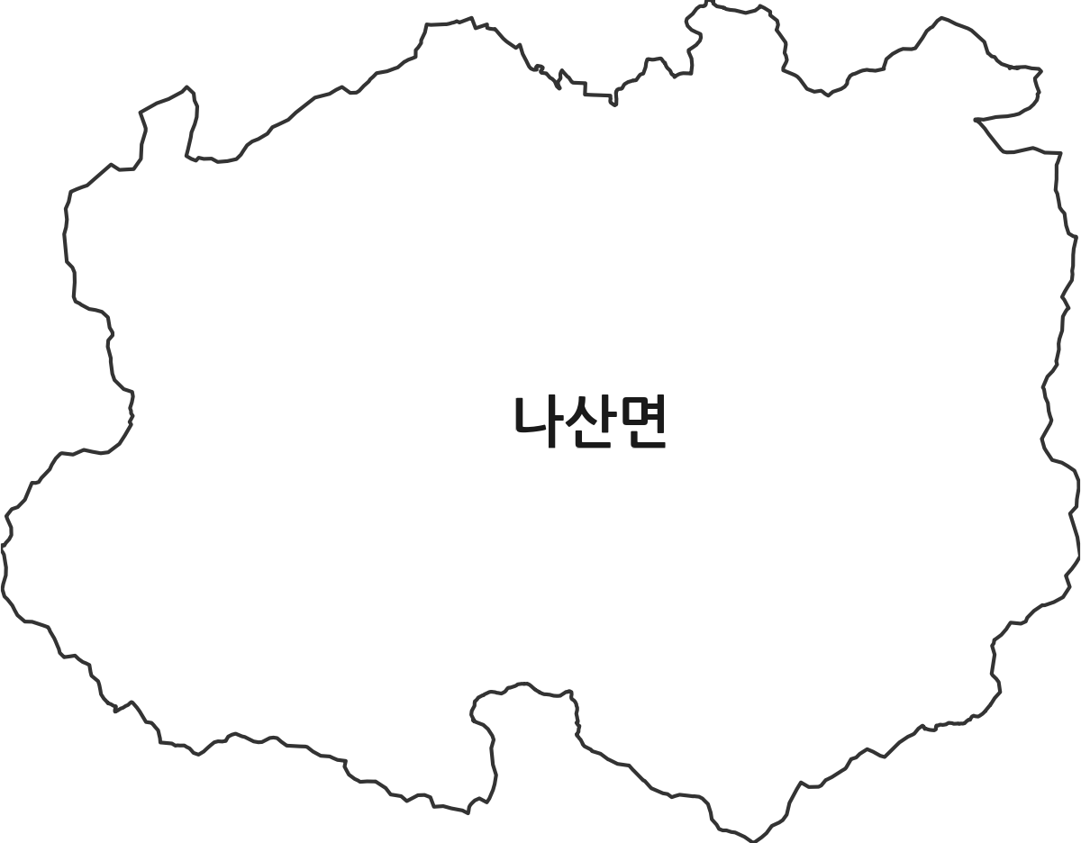 전라남도 함평군 나산면 법정동 행정구역 경계 지도