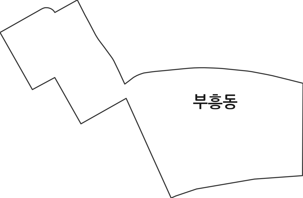 전라남도 목포시 부흥동 행정동 행정구역 경계 지도