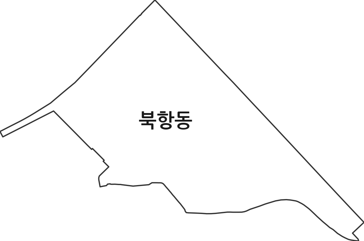 전라남도 목포시 북항동 행정동 행정구역 경계 지도