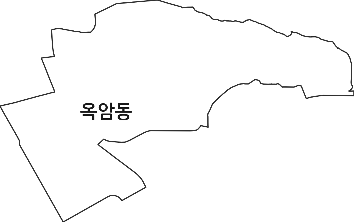전라남도 목포시 옥암동 행정동 행정구역 경계 지도
