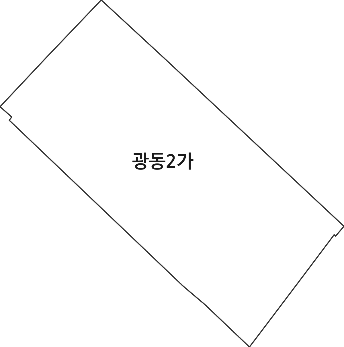 전라남도 목포시 광동2가 법정동 행정구역 경계 지도