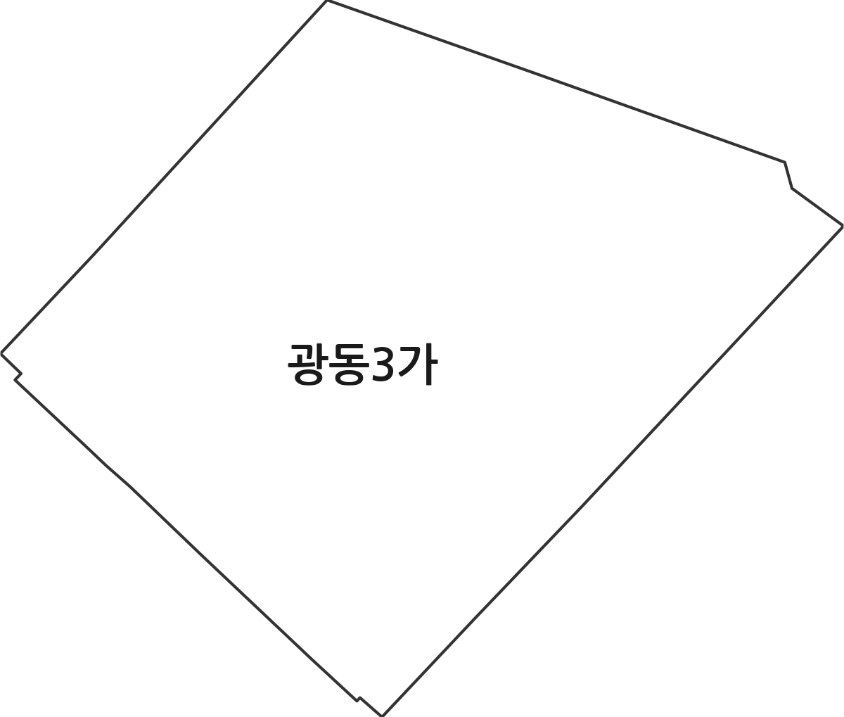 전라남도 목포시 광동3가 법정동 행정구역 경계 지도