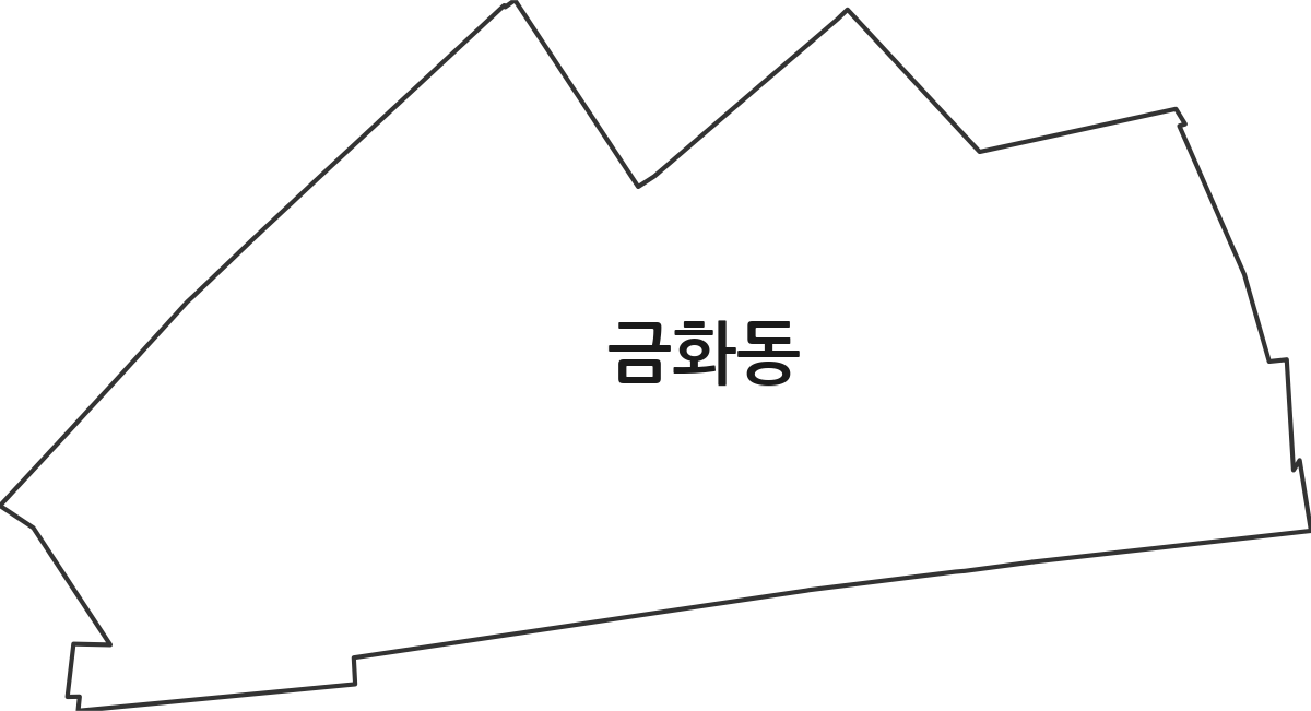 전라남도 목포시 금화동 법정동 행정구역 경계 지도