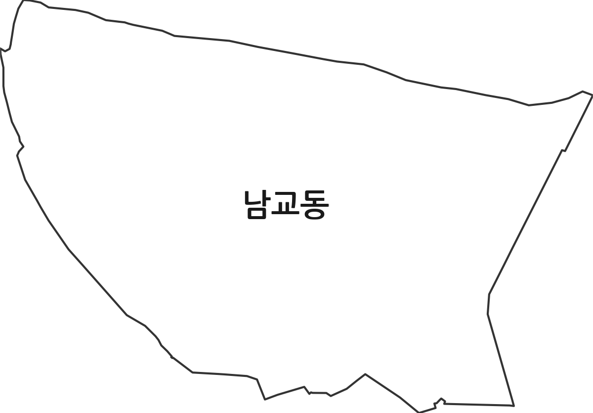 전라남도 목포시 남교동 법정동 행정구역 경계 지도