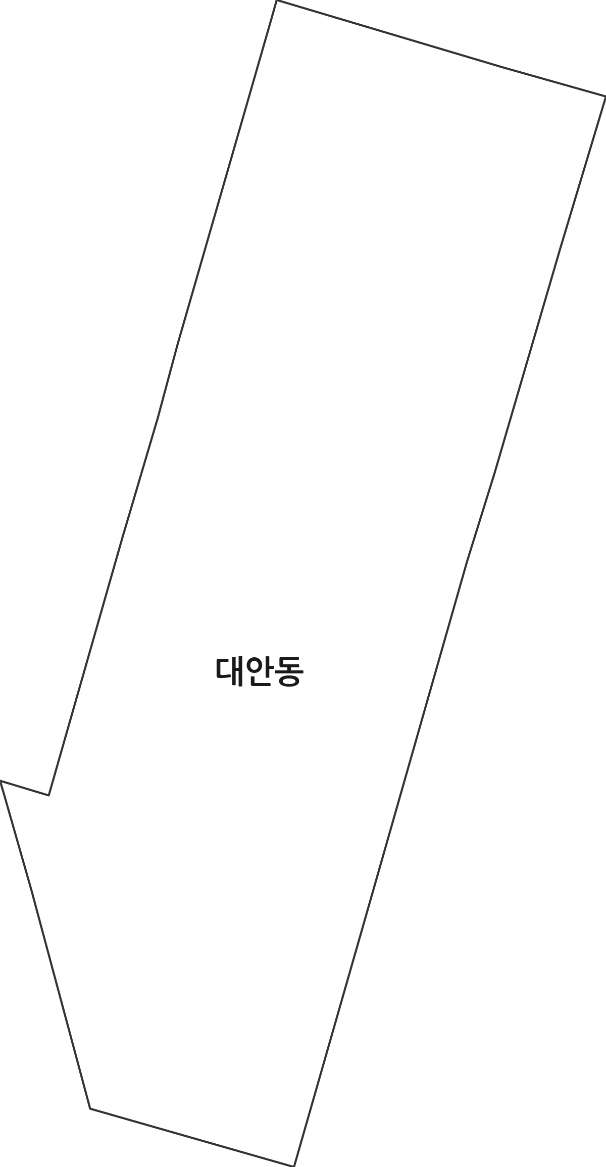 전라남도 목포시 대안동 법정동 행정구역 경계 지도