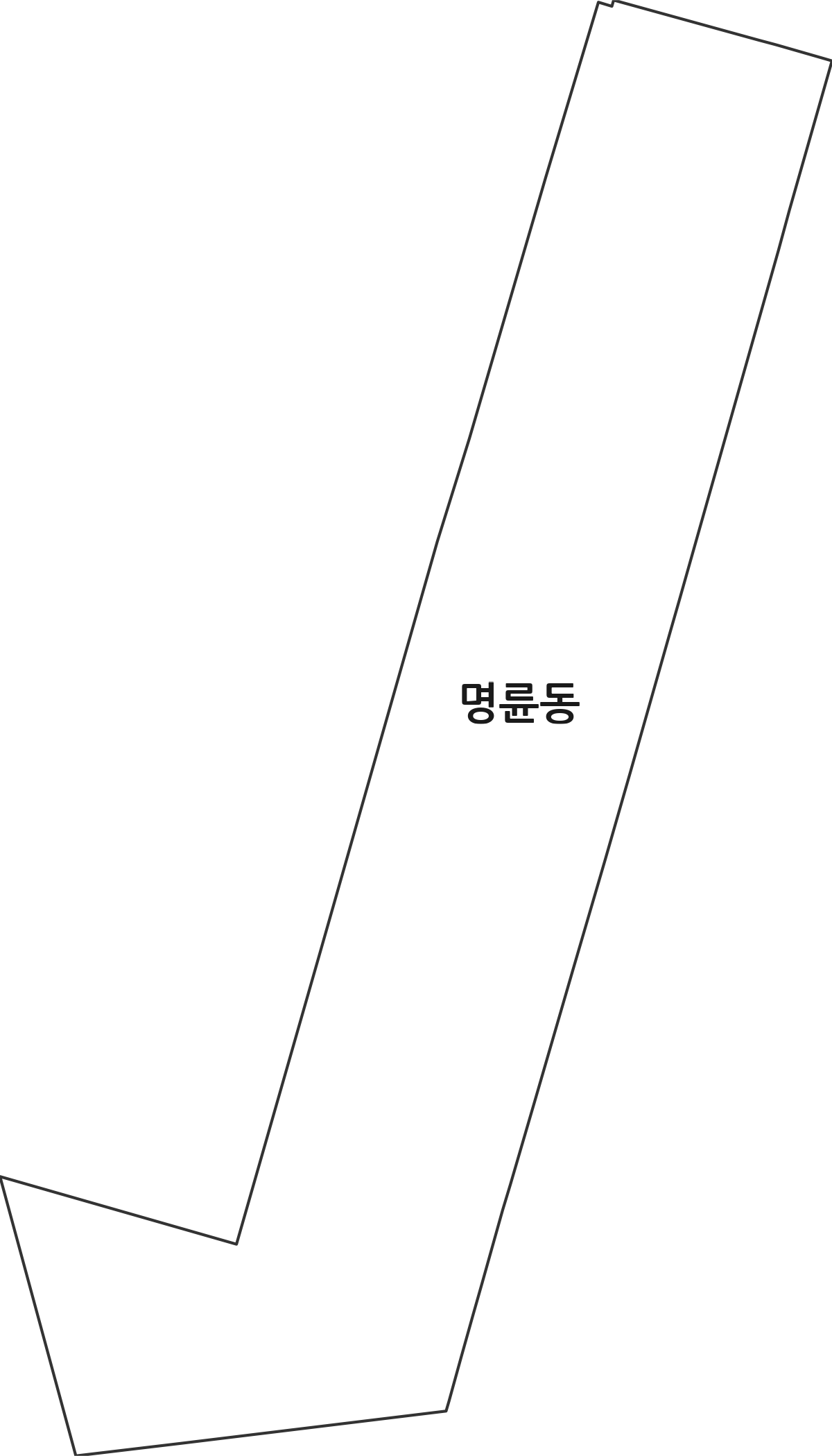 전라남도 목포시 명륜동 법정동 행정구역 경계 지도