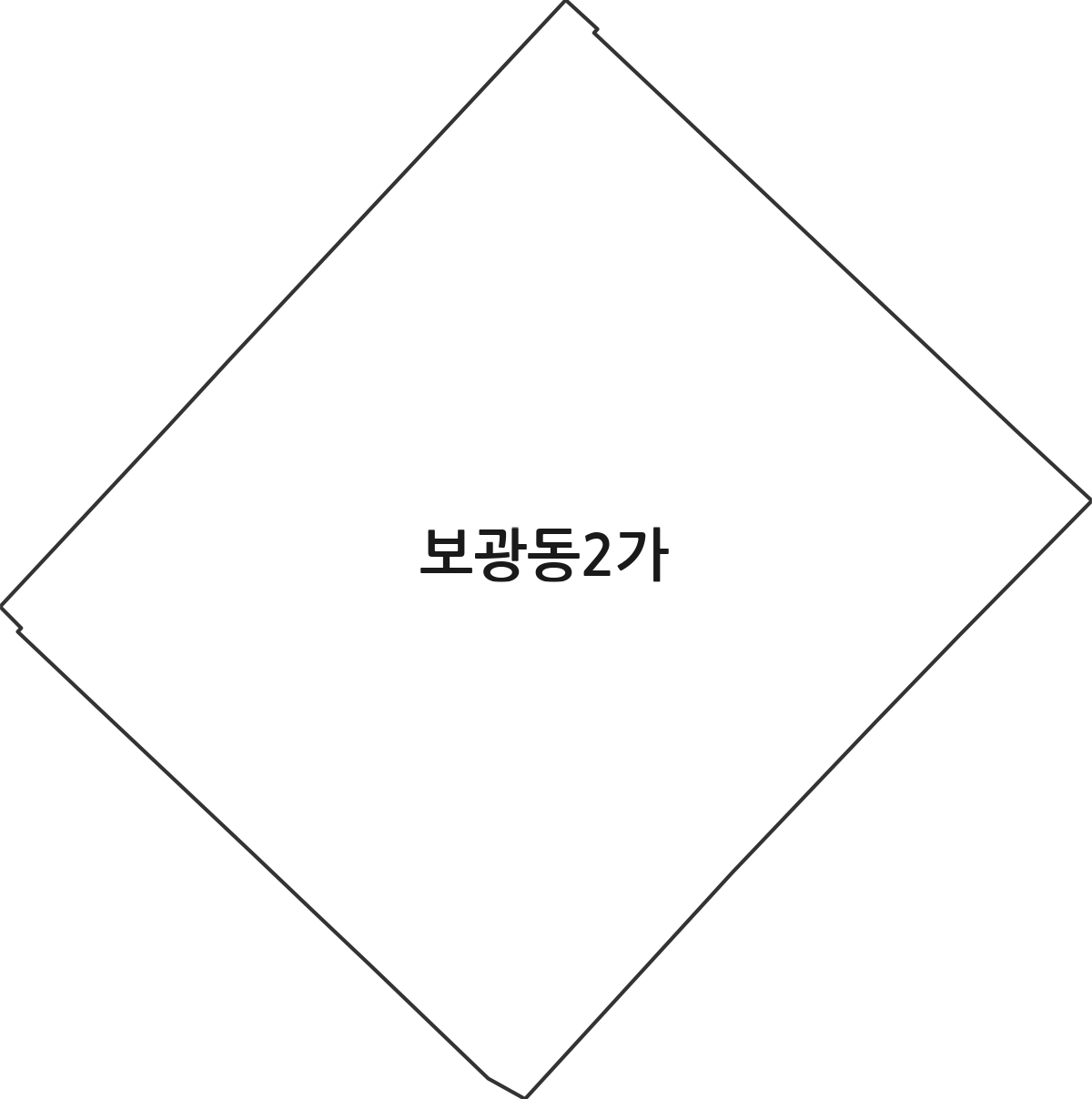 전라남도 목포시 보광동2가 법정동 행정구역 경계 지도