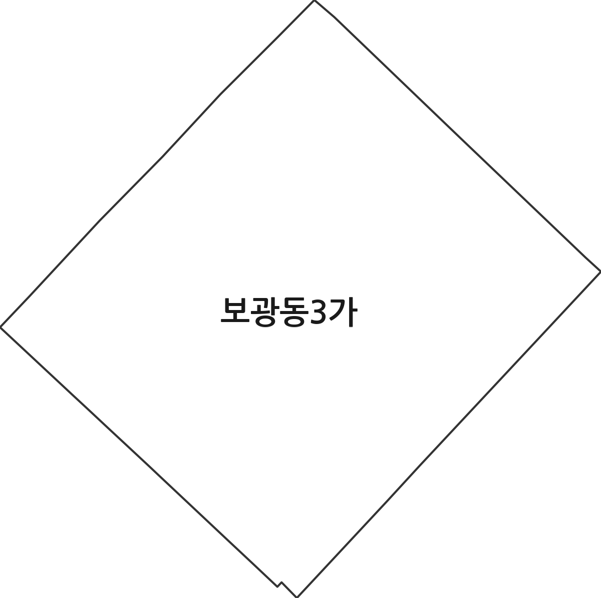 전라남도 목포시 보광동3가 법정동 행정구역 경계 지도