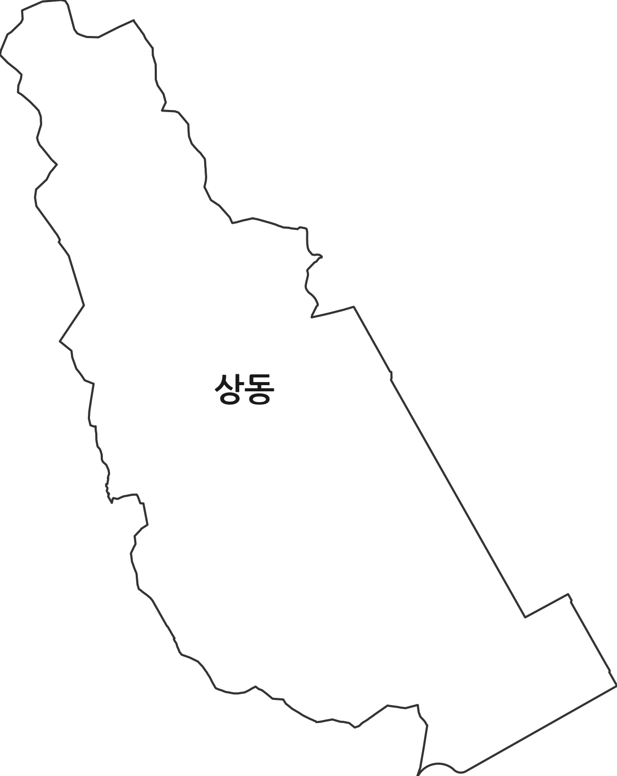 전라남도 목포시 상동 법정동 행정구역 경계 지도