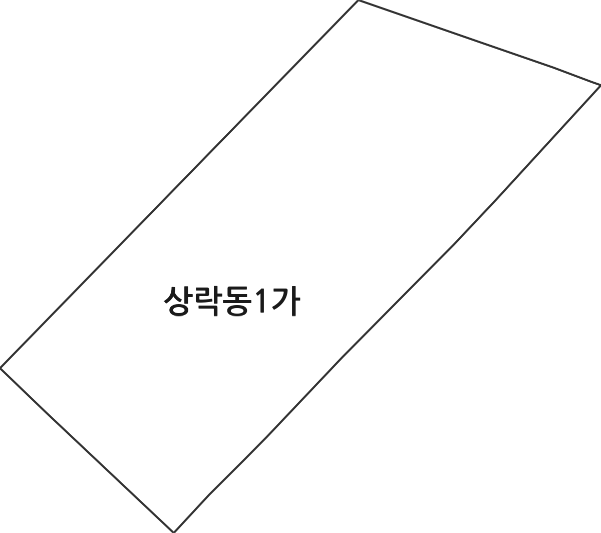전라남도 목포시 상락동1가 법정동 행정구역 경계 지도