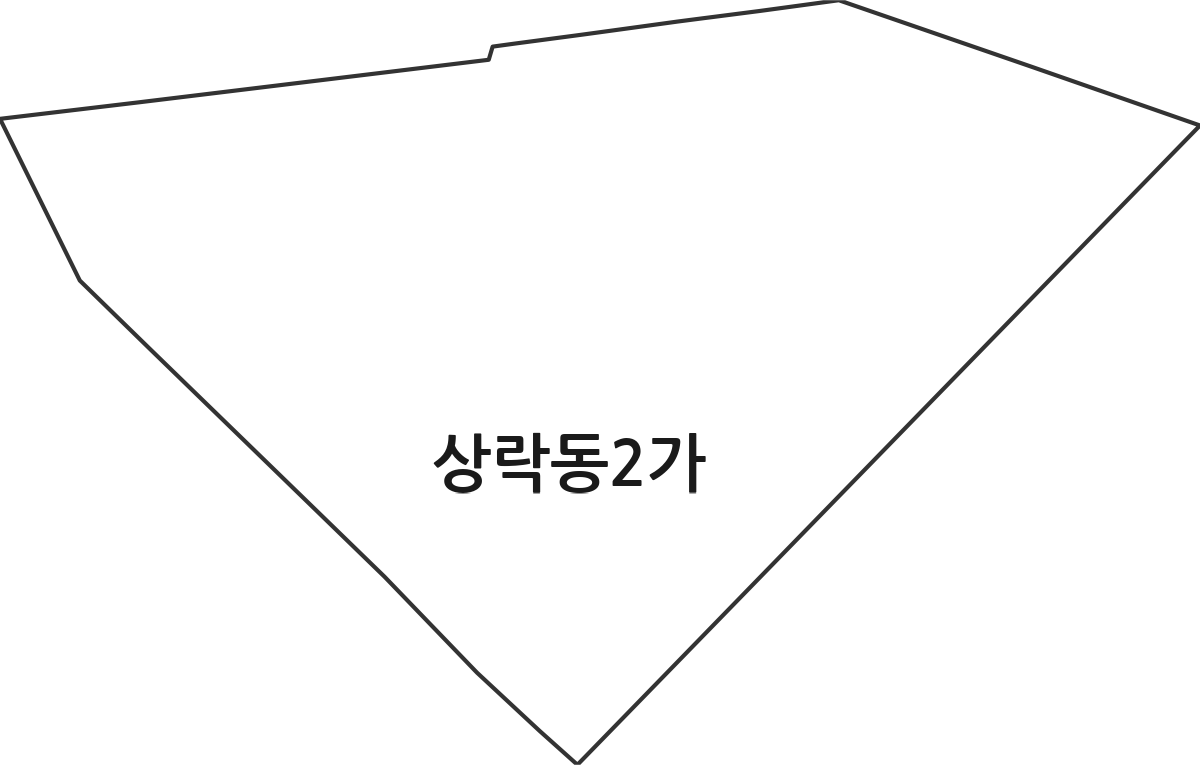 전라남도 목포시 상락동2가 법정동 행정구역 경계 지도