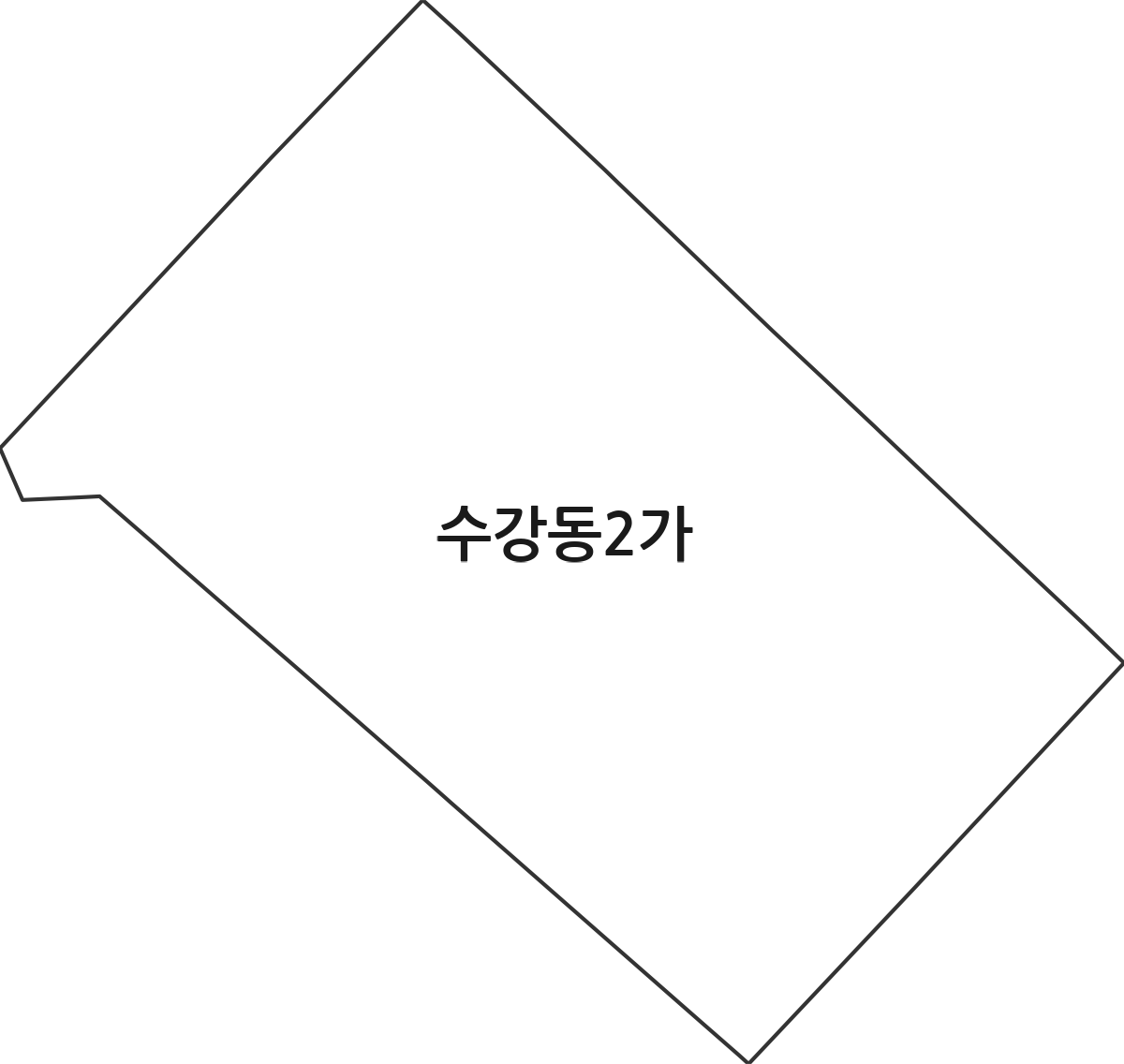 전라남도 목포시 수강동2가 법정동 행정구역 경계 지도