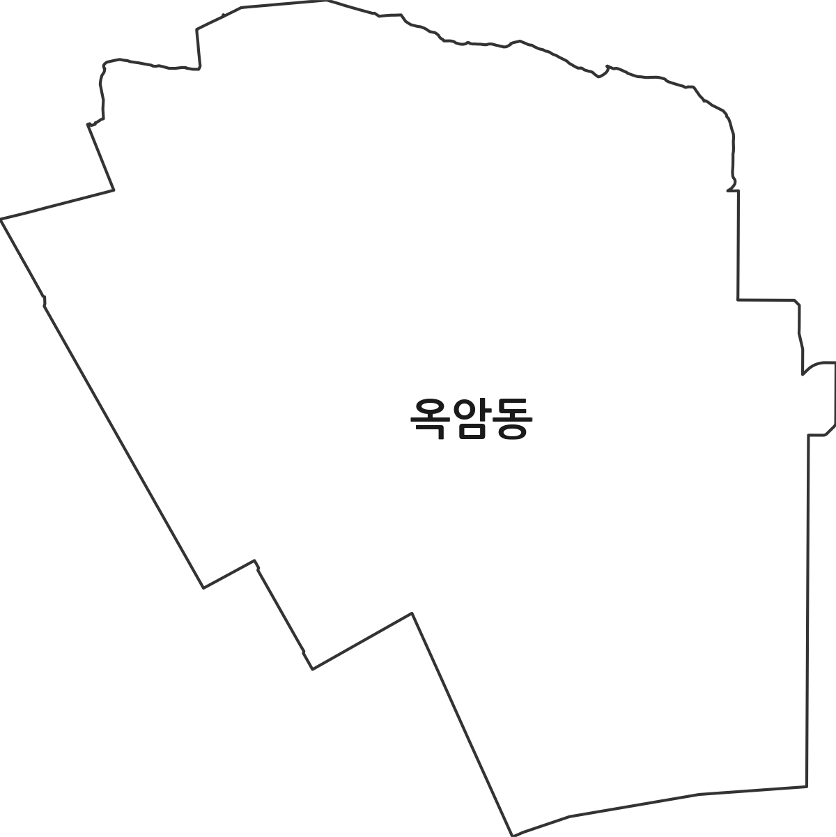 전라남도 목포시 옥암동 법정동 행정구역 경계 지도