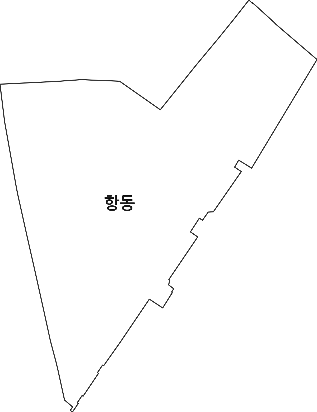 전라남도 목포시 항동 법정동 행정구역 경계 지도