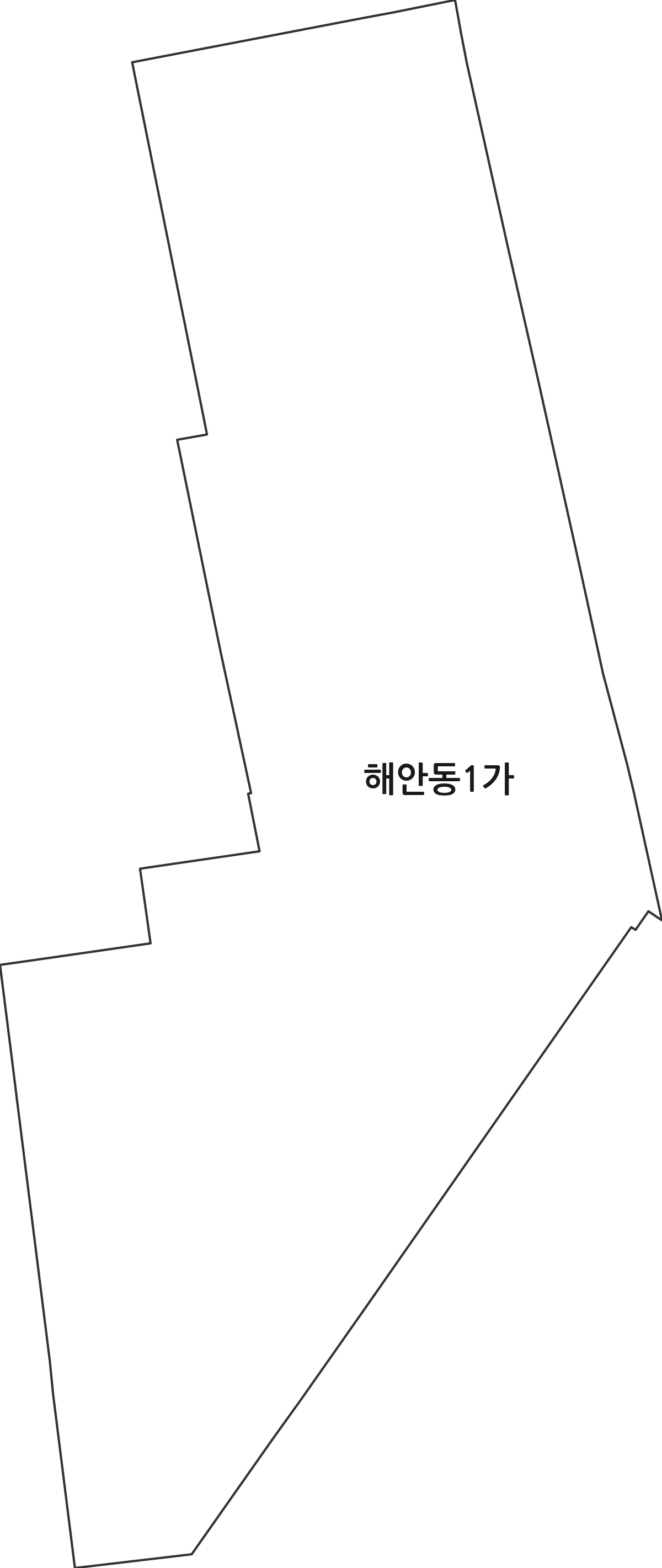 전라남도 목포시 해안동1가 법정동 행정구역 경계 지도