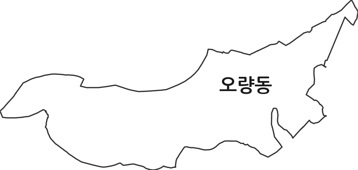 전라남도 나주시 오량동 법정동 행정구역 경계 지도