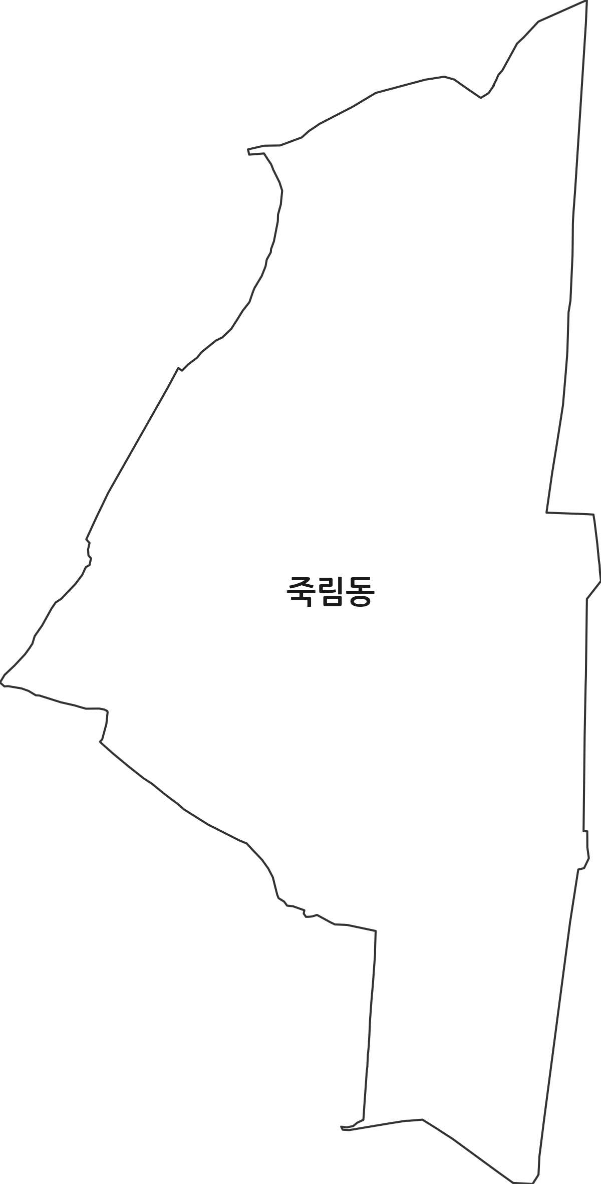 전라남도 나주시 죽림동 법정동 행정구역 경계 지도