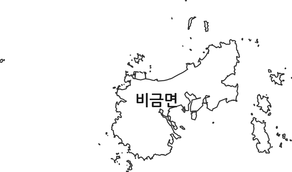 전라남도 신안군 비금면 법정동 행정구역 경계 지도