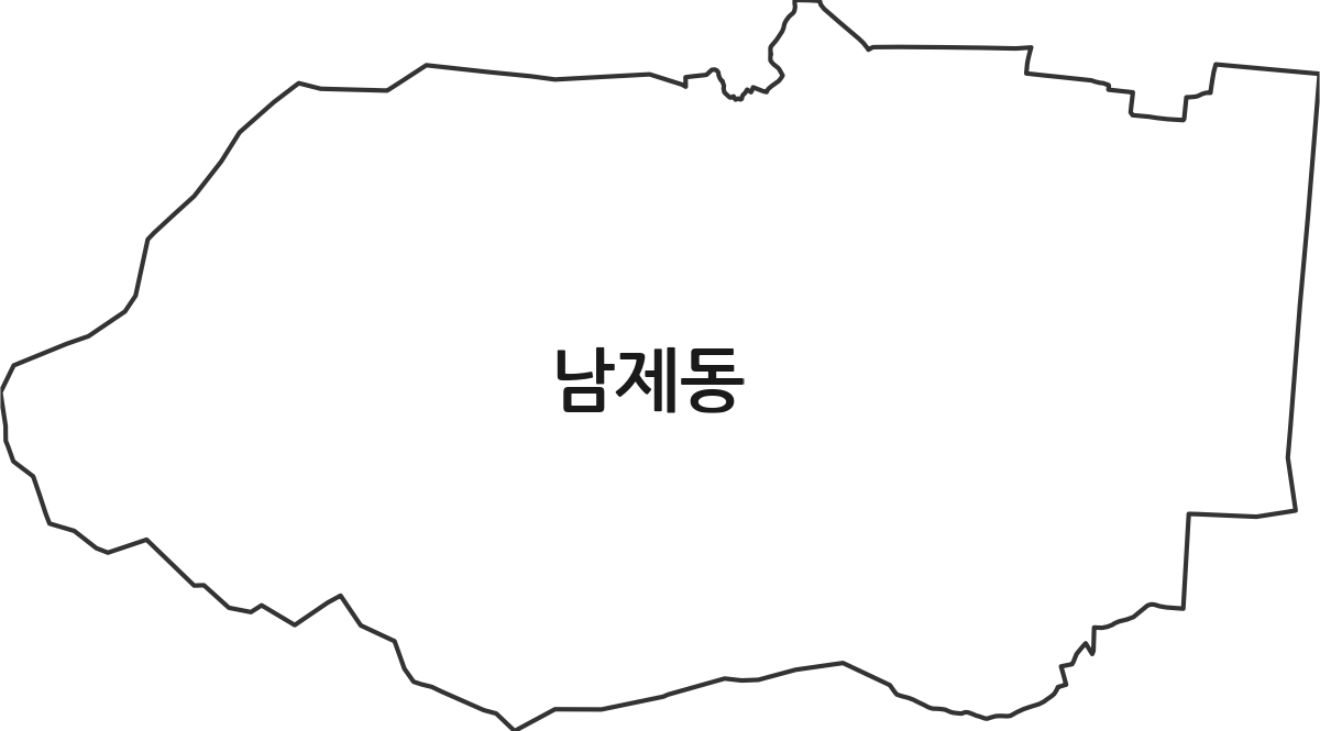 전라남도 순천시 남제동 행정동 행정구역 경계 지도