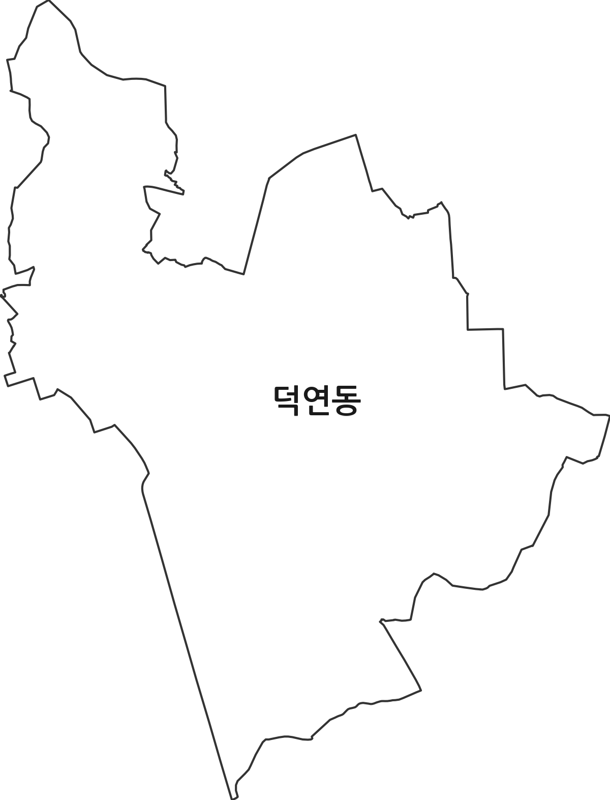 전라남도 순천시 덕연동 행정동 행정구역 경계 지도
