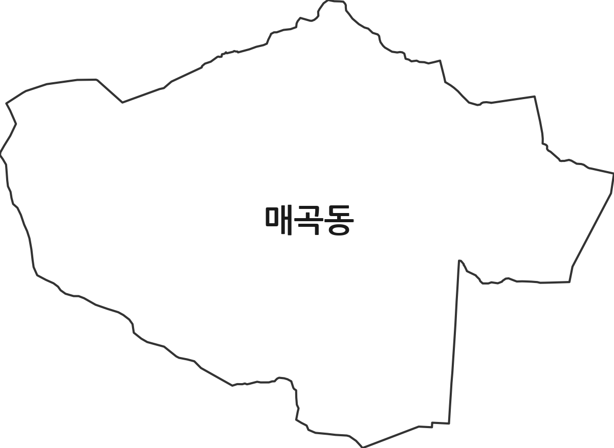 전라남도 순천시 매곡동 행정동 행정구역 경계 지도