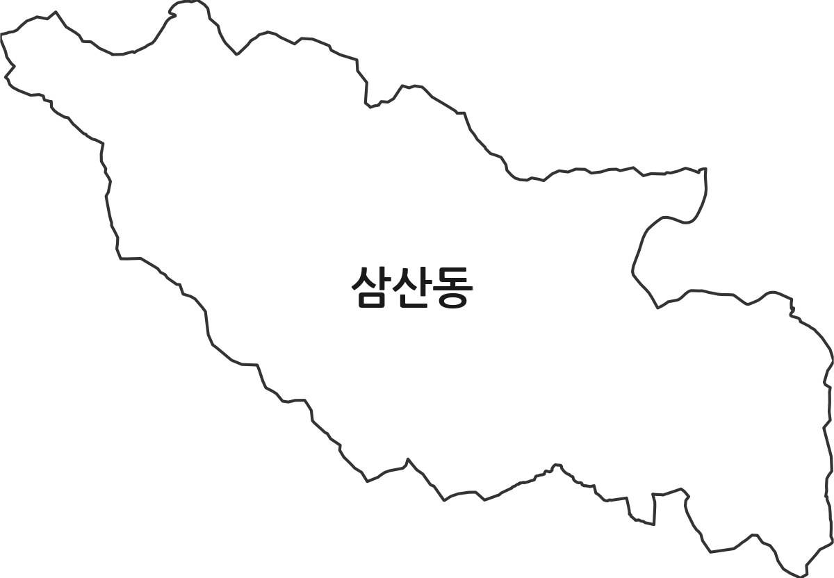 전라남도 순천시 삼산동 행정동 행정구역 경계 지도