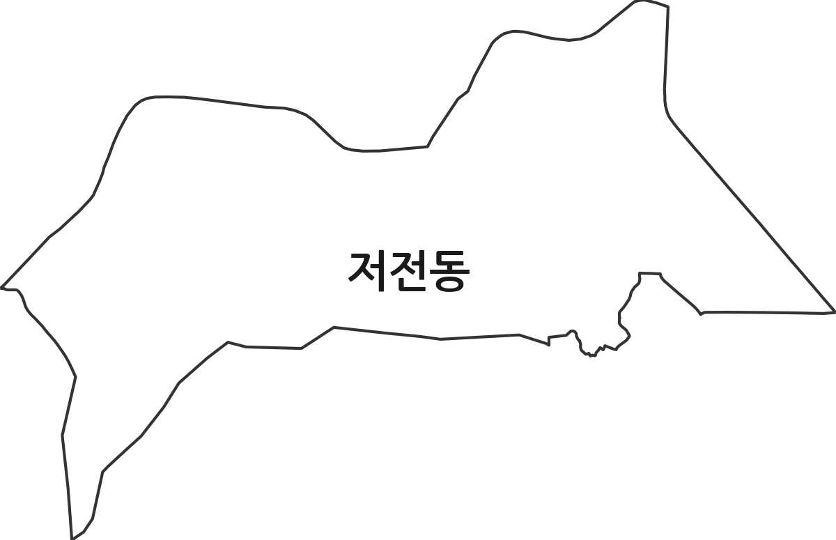전라남도 순천시 저전동 행정동 행정구역 경계 지도