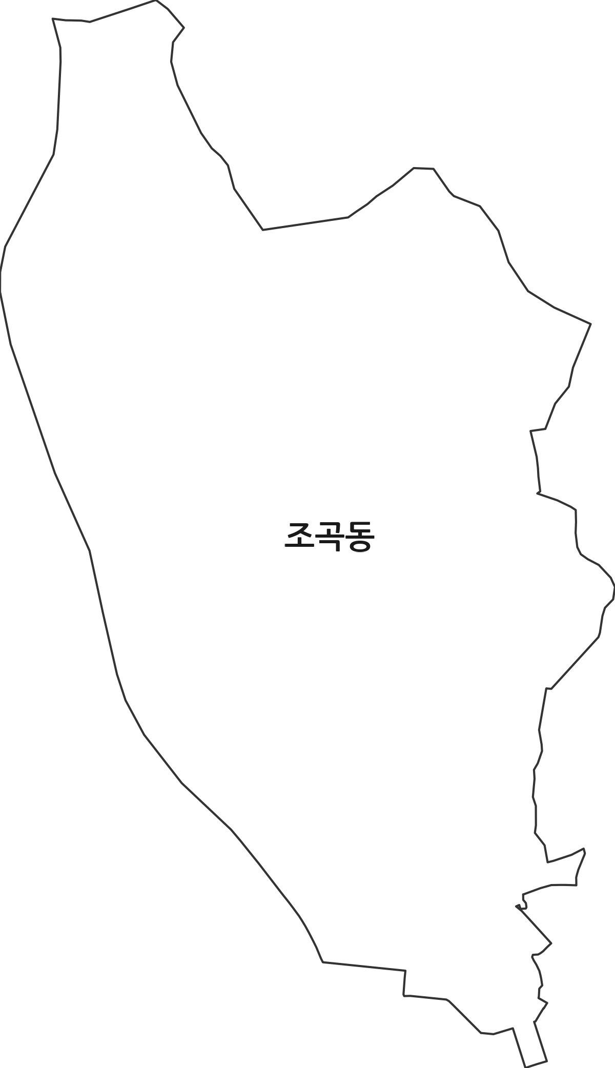 전라남도 순천시 조곡동 행정동 행정구역 경계 지도