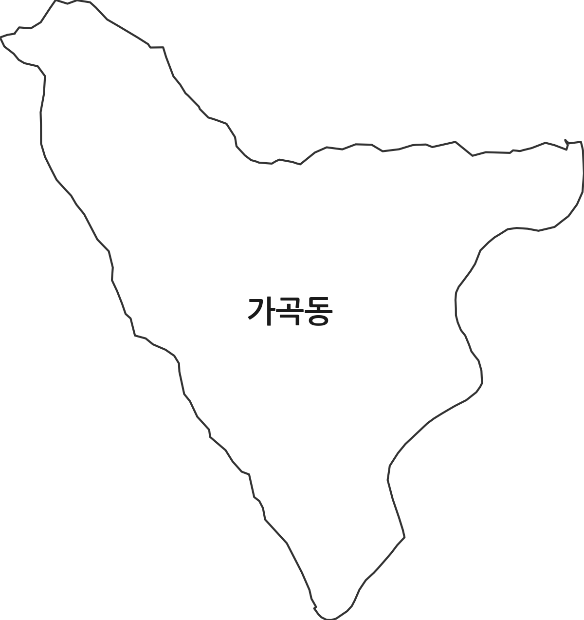 전라남도 순천시 가곡동 법정동 행정구역 경계 지도