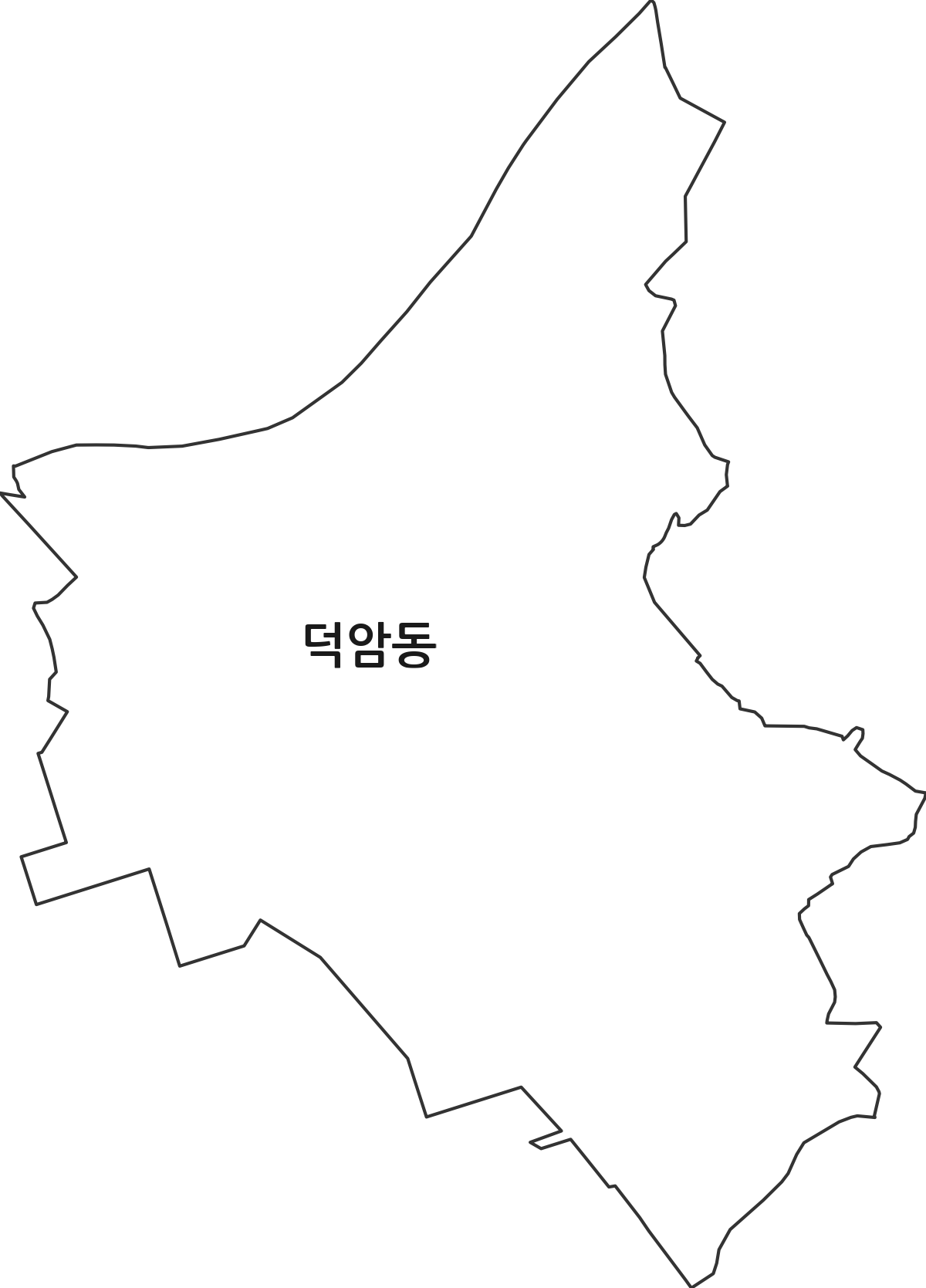 전라남도 순천시 덕암동 법정동 행정구역 경계 지도