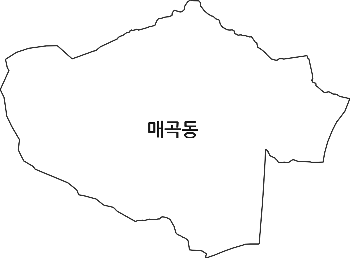 전라남도 순천시 매곡동 법정동 행정구역 경계 지도