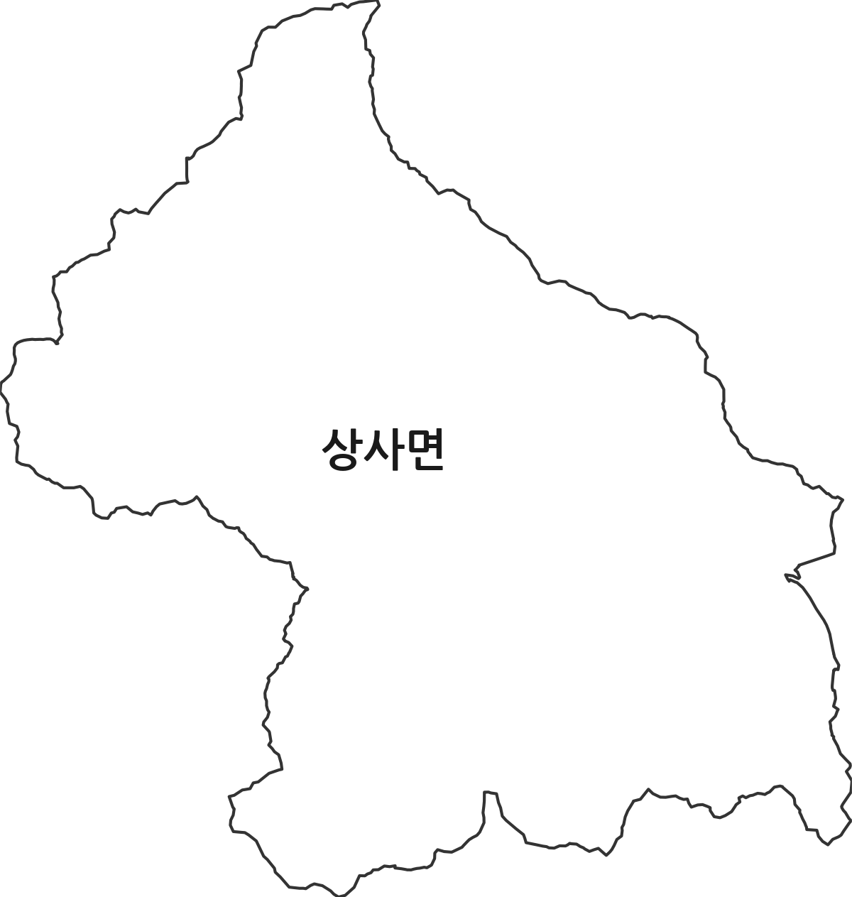 전라남도 순천시 상사면 법정동 행정구역 경계 지도