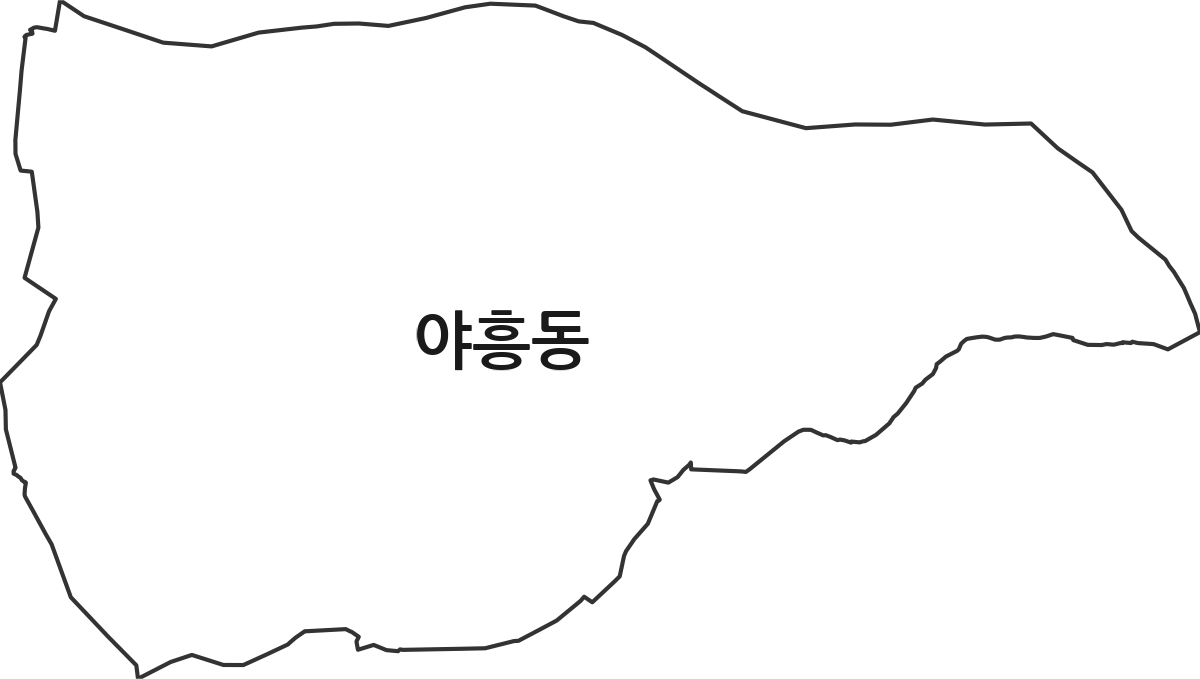 전라남도 순천시 야흥동 법정동 행정구역 경계 지도