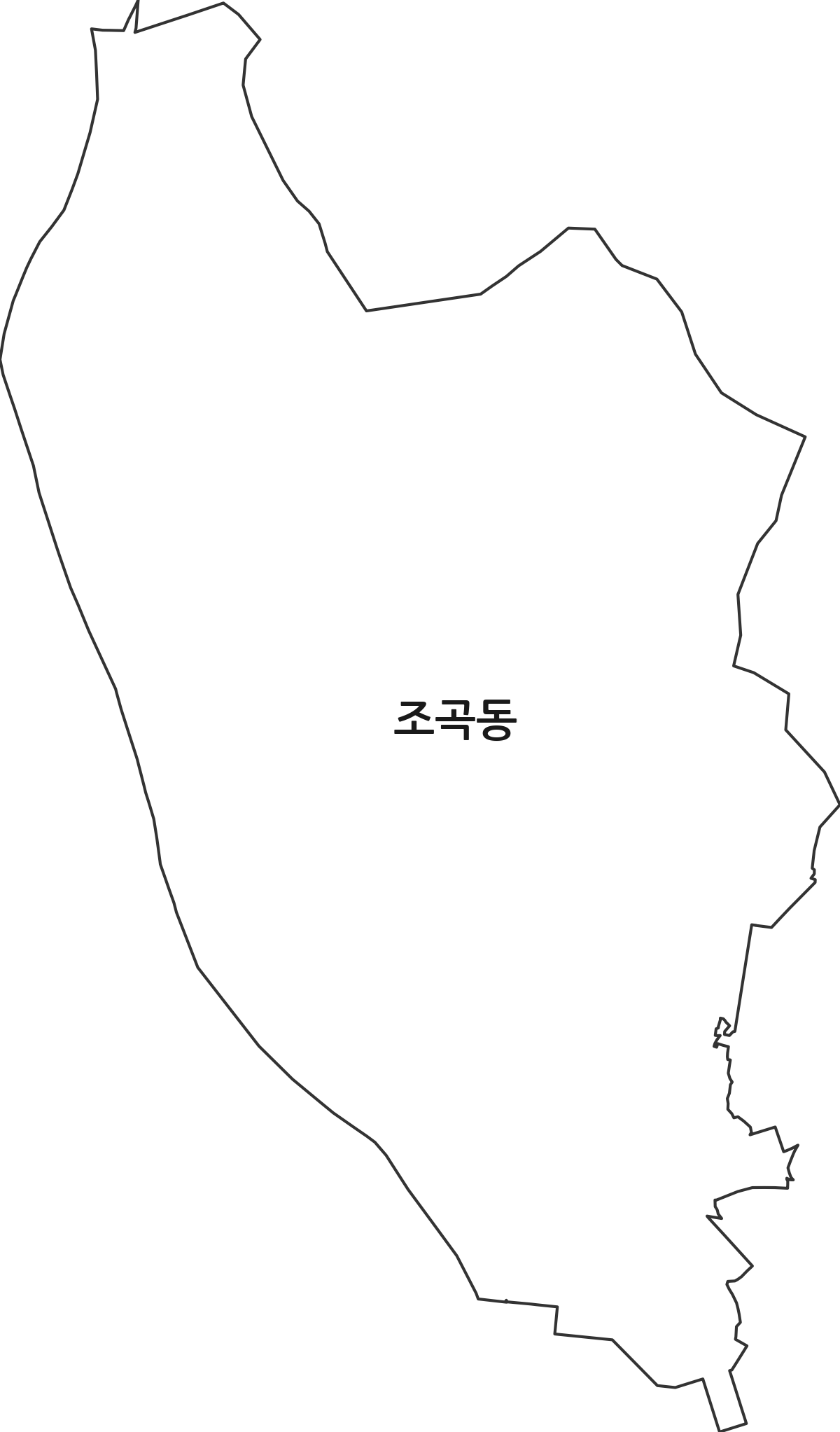 전라남도 순천시 조곡동 법정동 행정구역 경계 지도