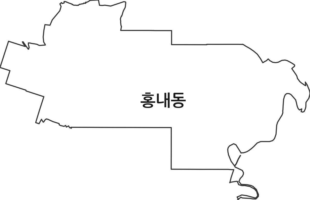 전라남도 순천시 홍내동 법정동 행정구역 경계 지도