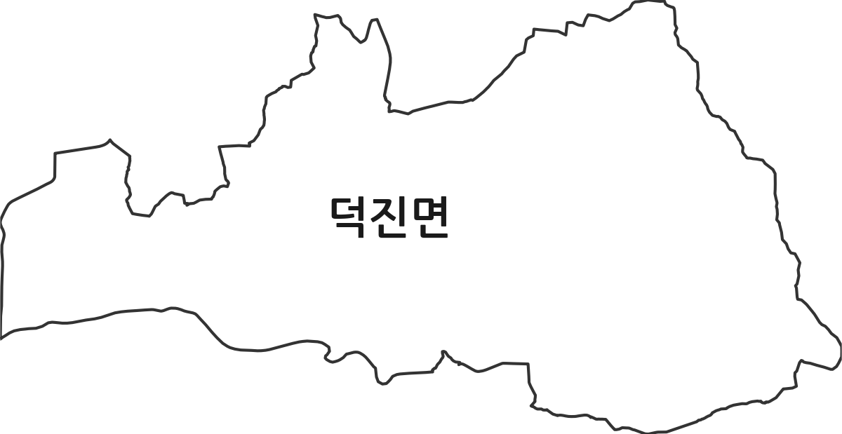전라남도 영암군 덕진면 행정동 행정구역 경계 지도