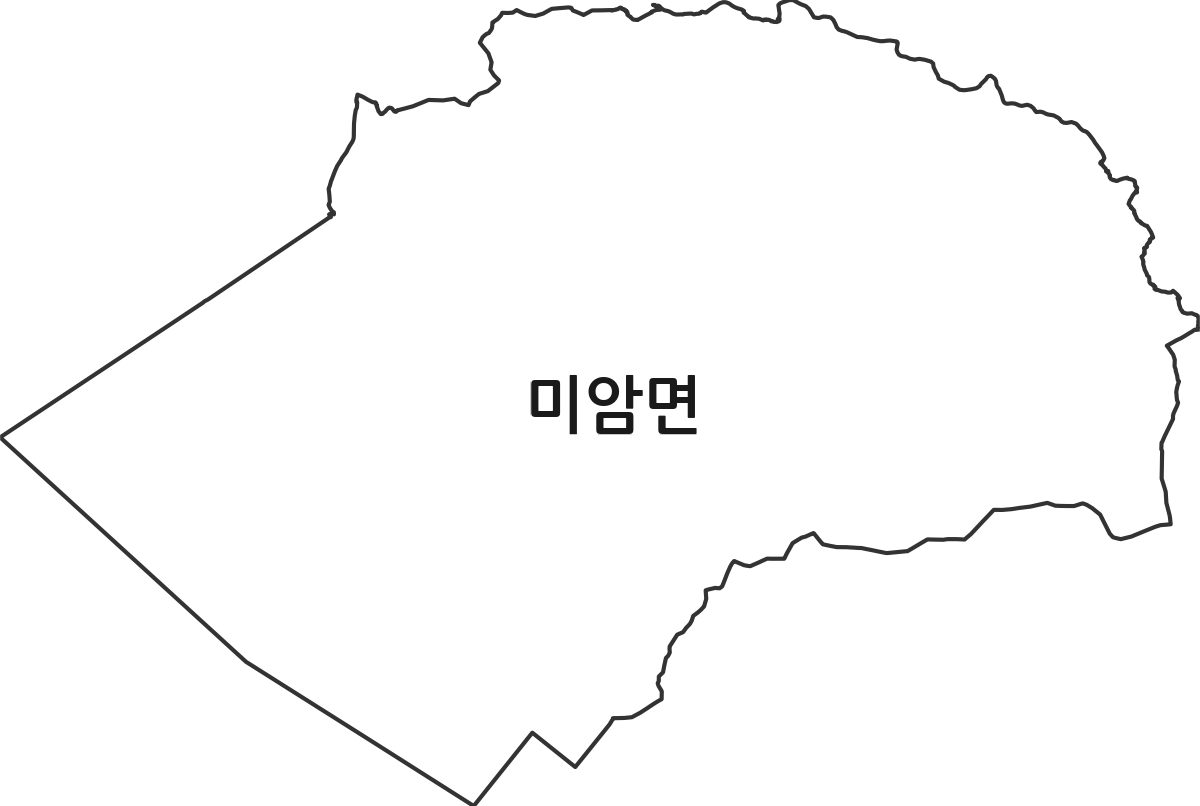 전라남도 영암군 미암면 법정동 행정구역 경계 지도