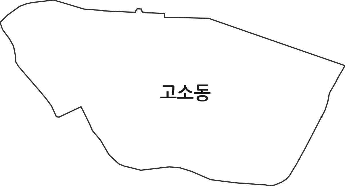 전라남도 여수시 고소동 법정동 행정구역 경계 지도