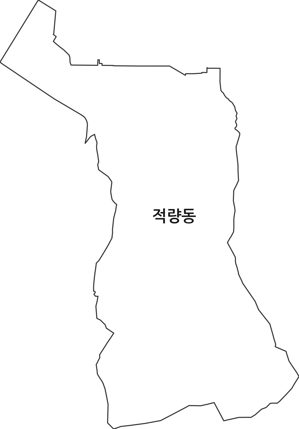 전라남도 여수시 적량동 법정동 행정구역 경계 지도