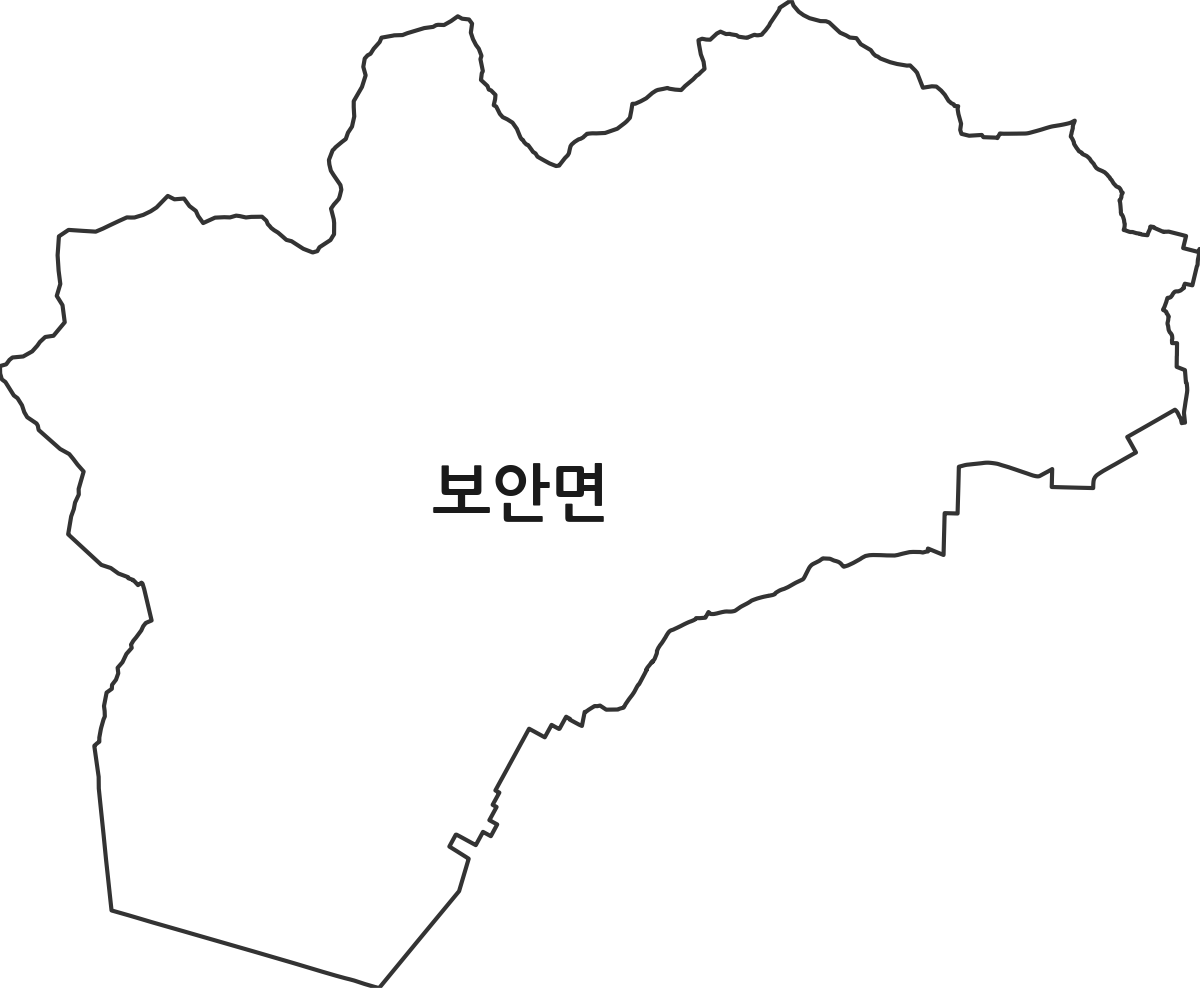 전북특별자치도 부안군 보안면 행정동 행정구역 경계 지도