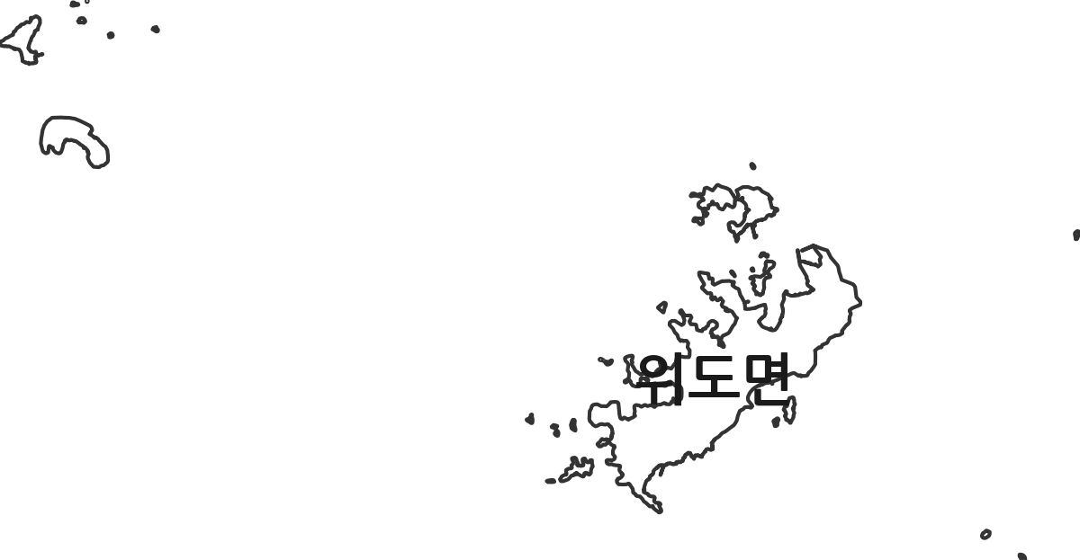 전북특별자치도 부안군 위도면 행정동 행정구역 경계 지도