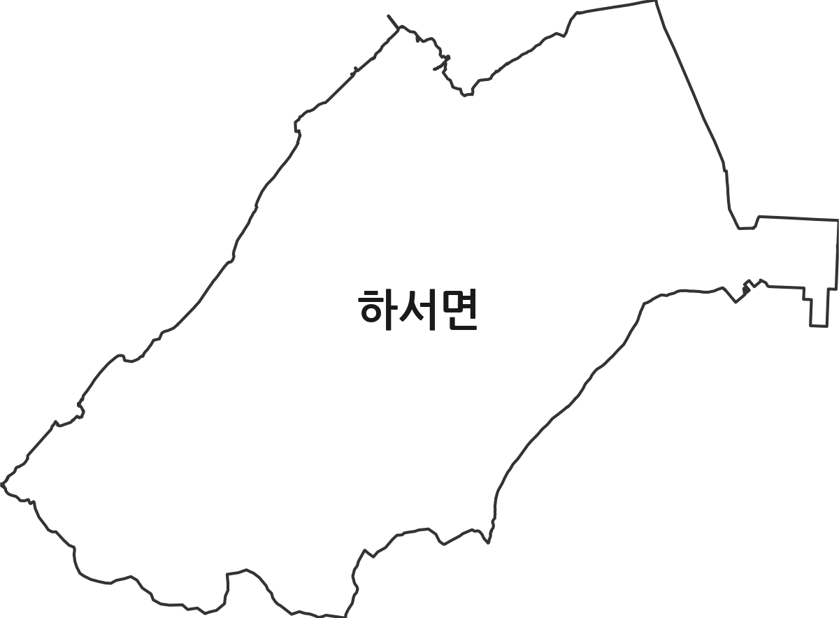 전북특별자치도 부안군 하서면 법정동 행정구역 경계 지도