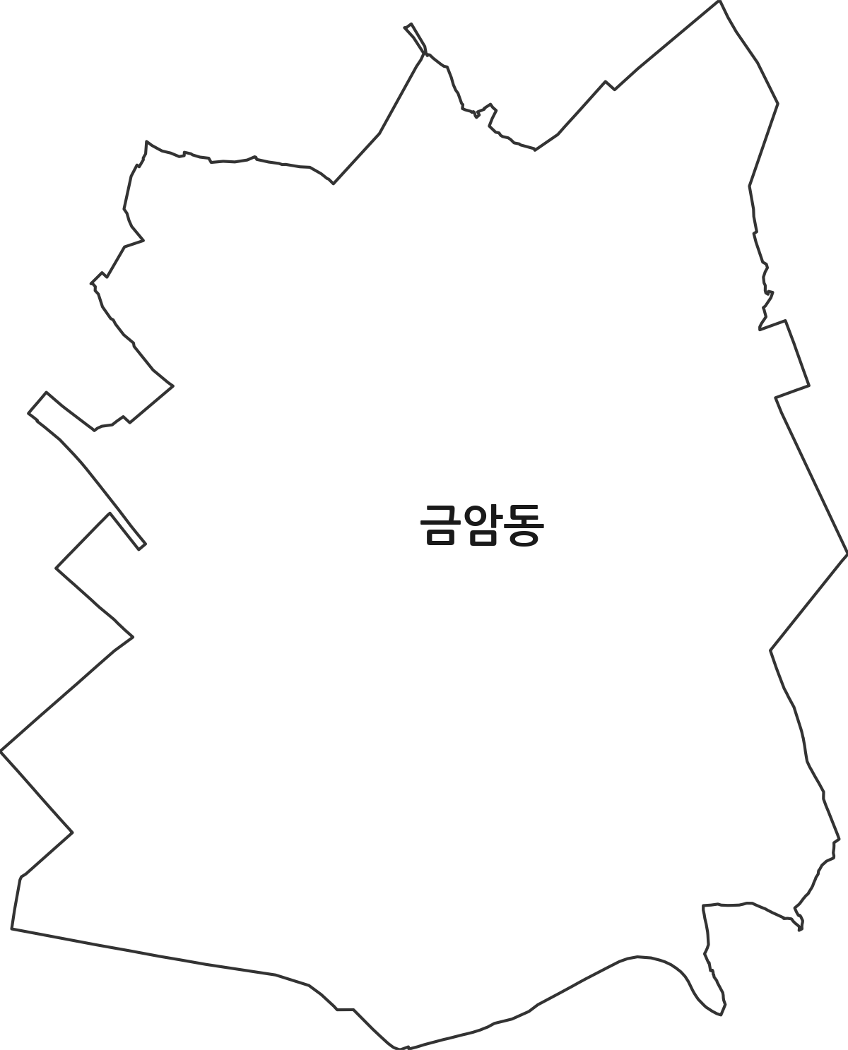 전북특별자치도 전주시 덕진구 금암동 행정동 행정구역 경계 지도