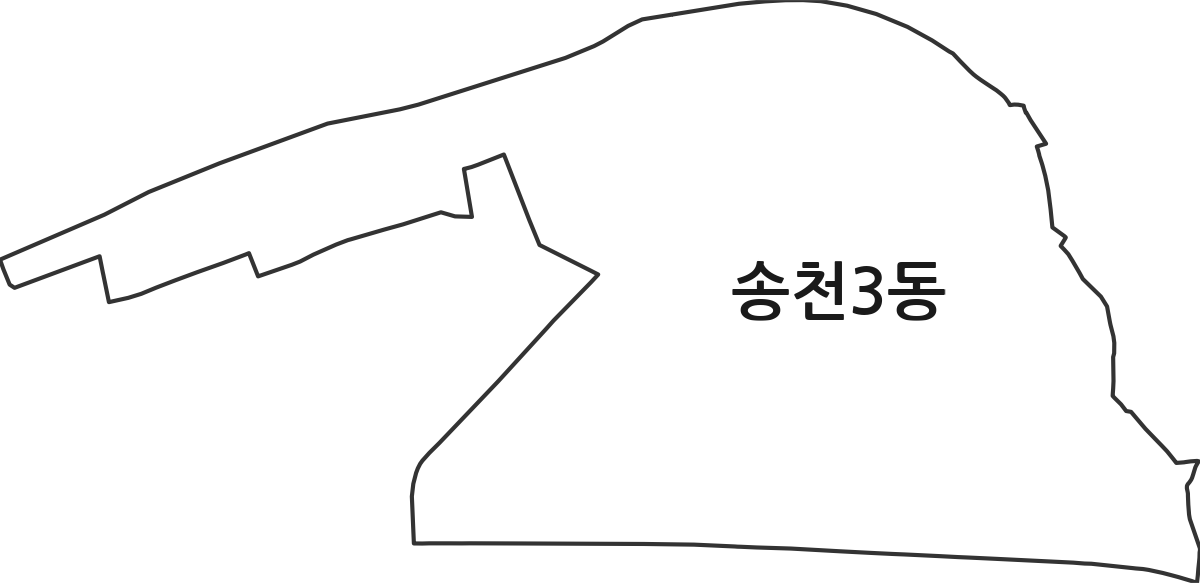 전북특별자치도 전주시 덕진구 송천3동 행정동 행정구역 경계 지도