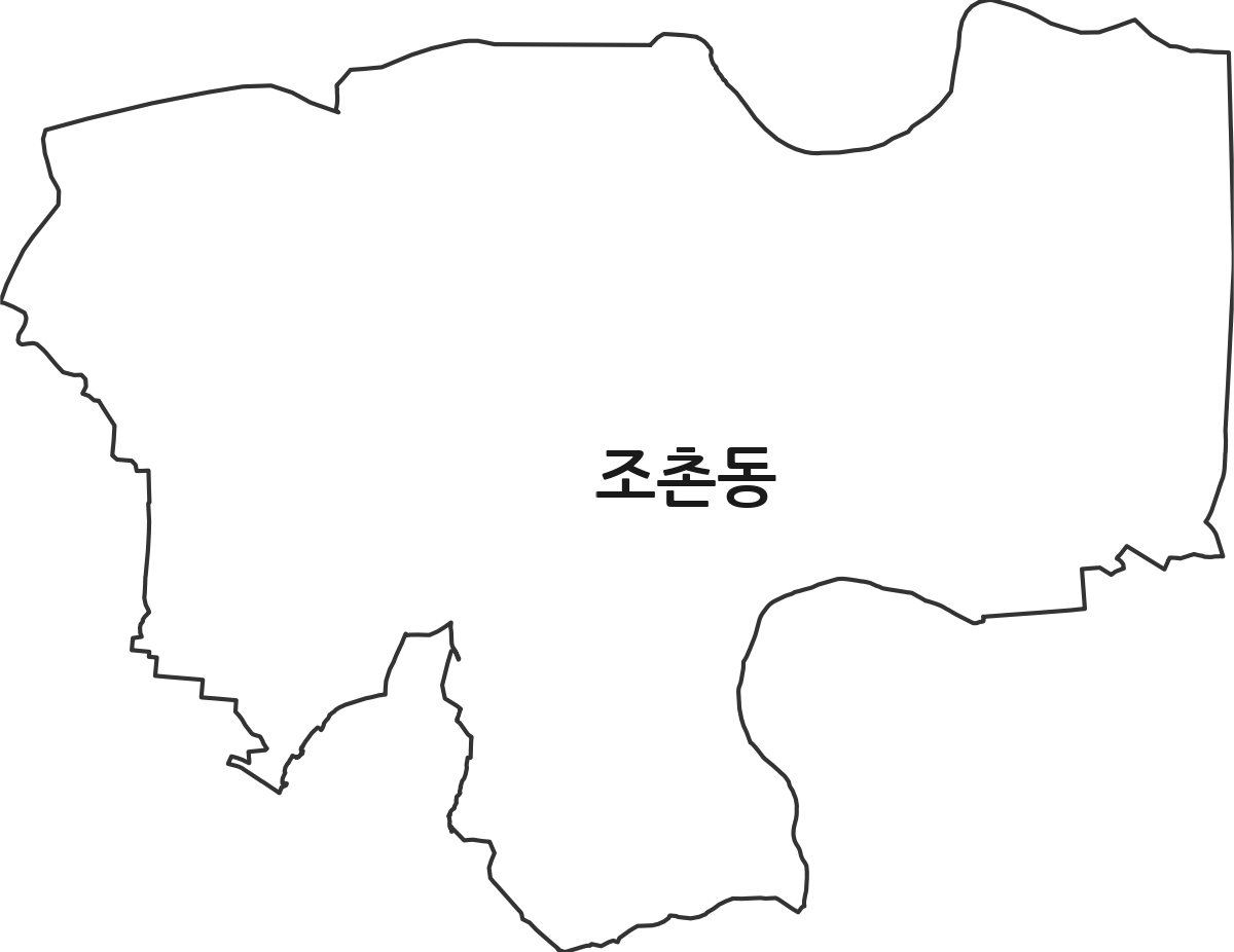 전북특별자치도 전주시 덕진구 조촌동 행정동 행정구역 경계 지도