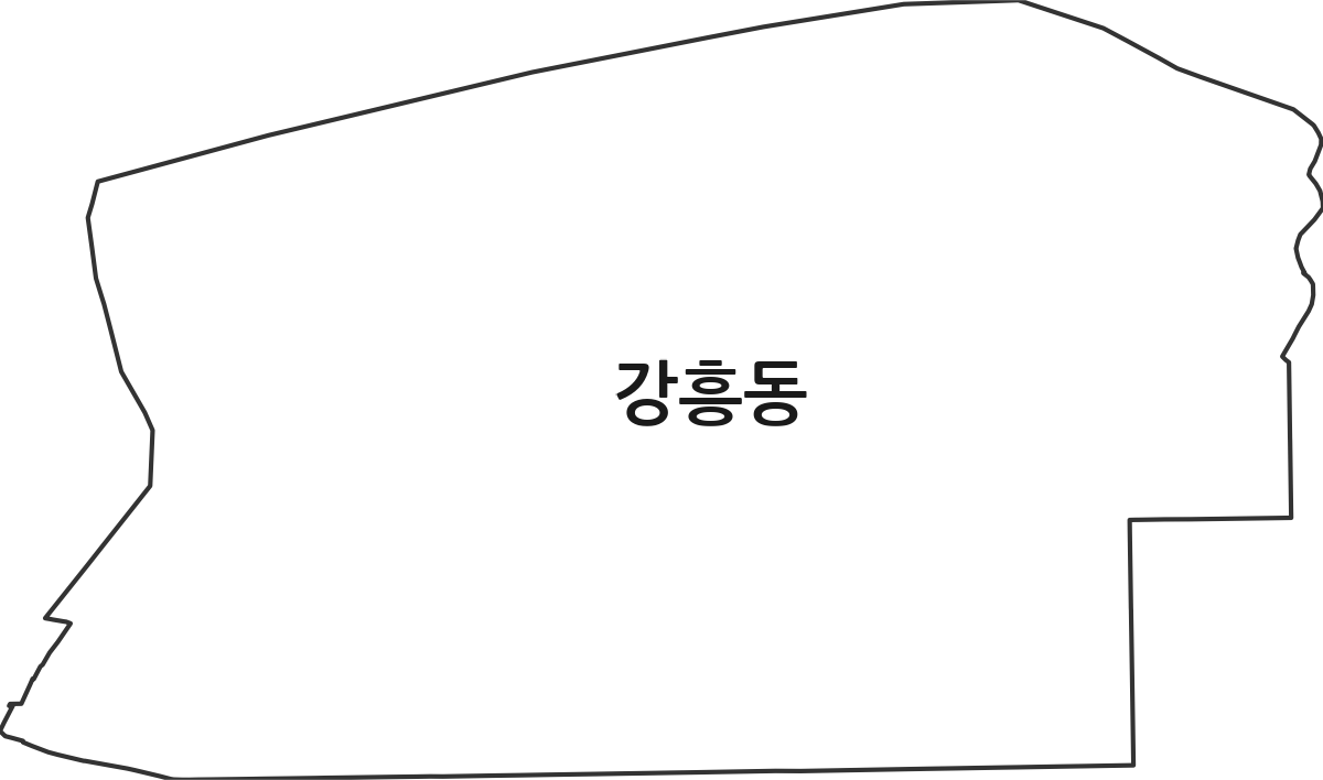 전북특별자치도 전주시 덕진구 강흥동 법정동 행정구역 경계 지도