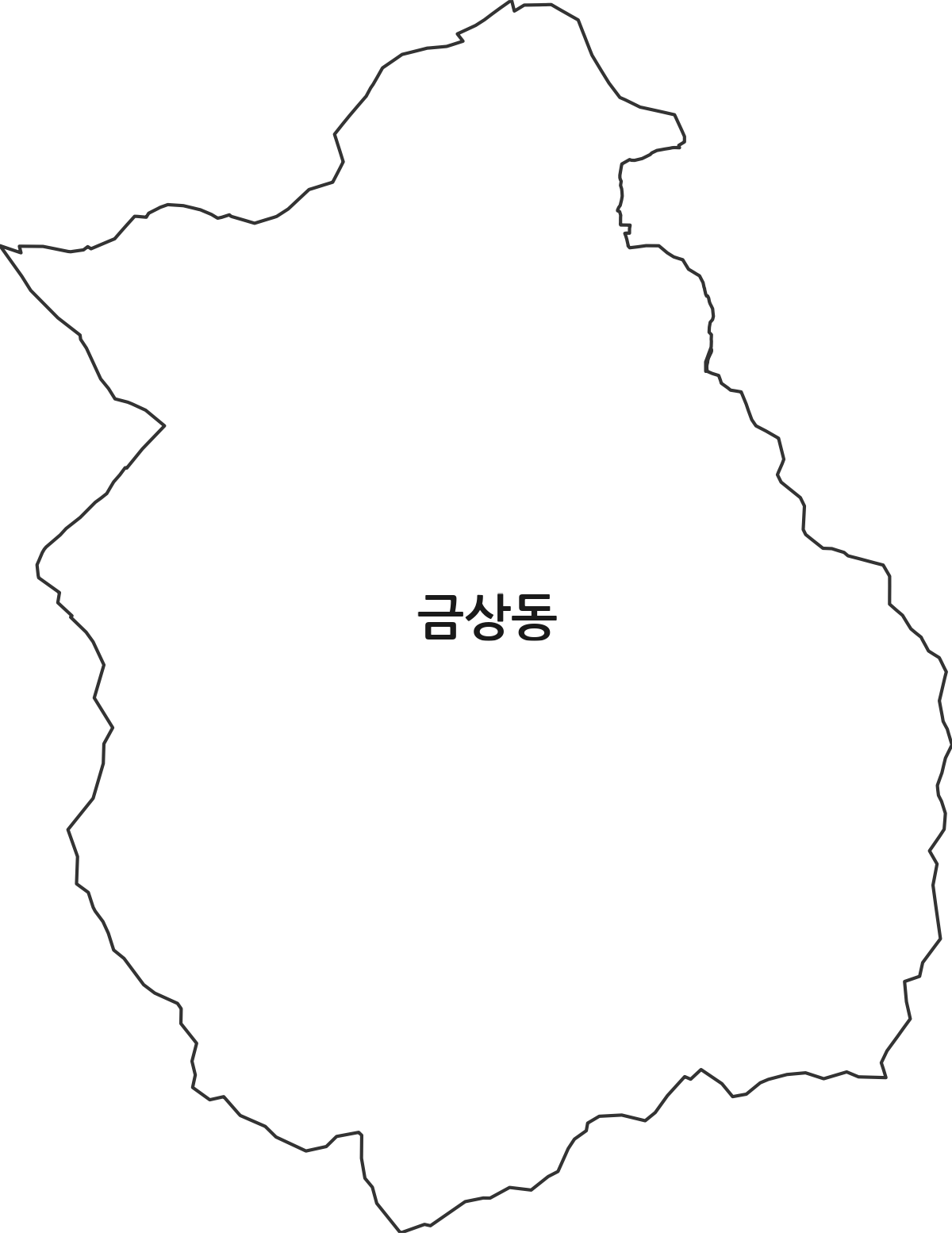 전북특별자치도 전주시 덕진구 금상동 법정동 행정구역 경계 지도