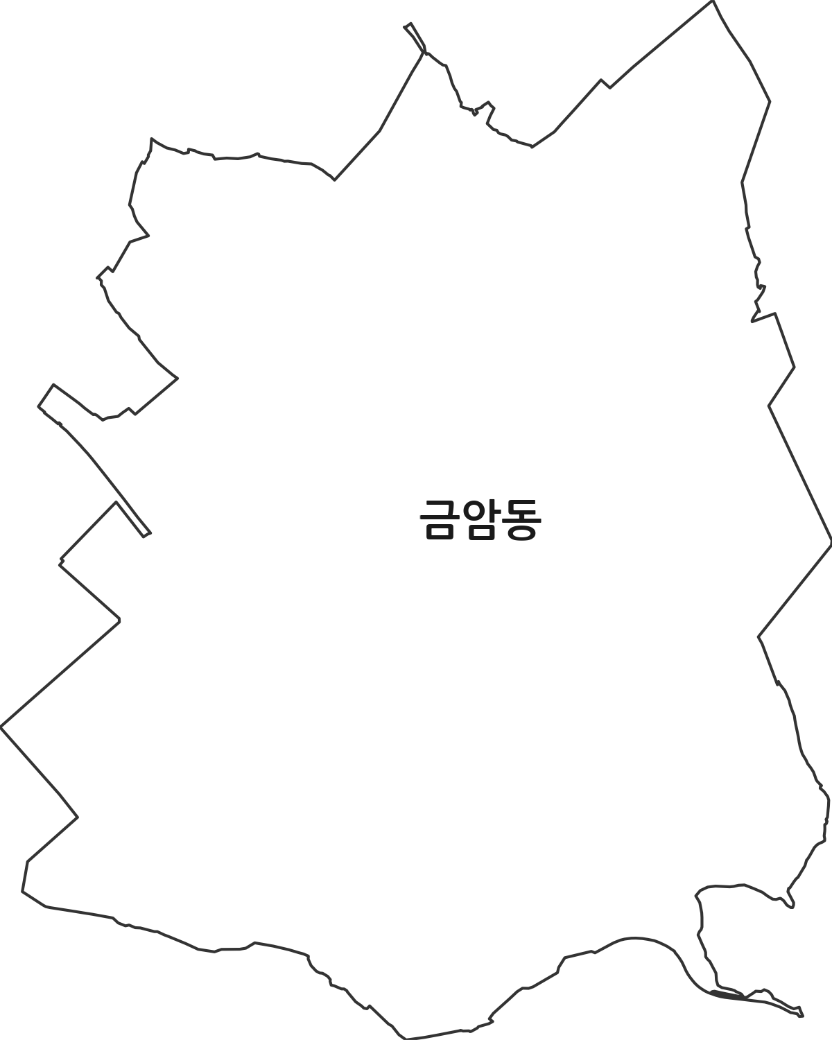 전북특별자치도 전주시 덕진구 금암동 법정동 행정구역 경계 지도